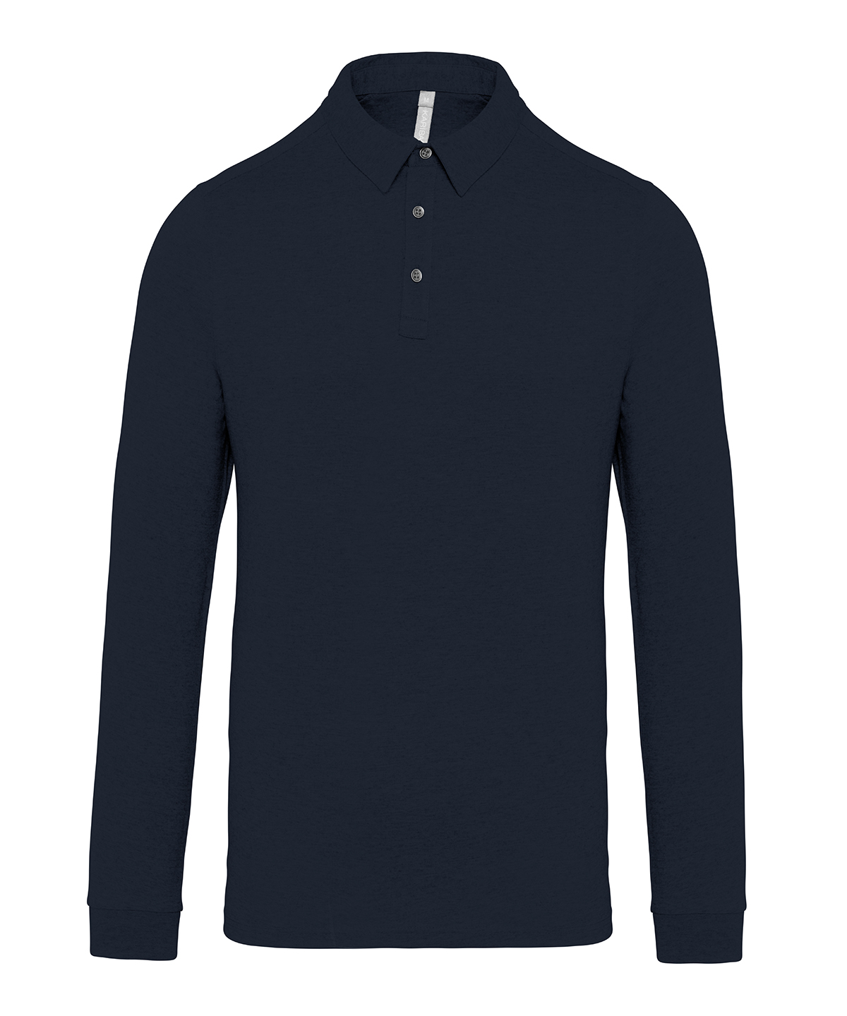 Jersey Knit Long Sleeve Polo Shirt - Image 4