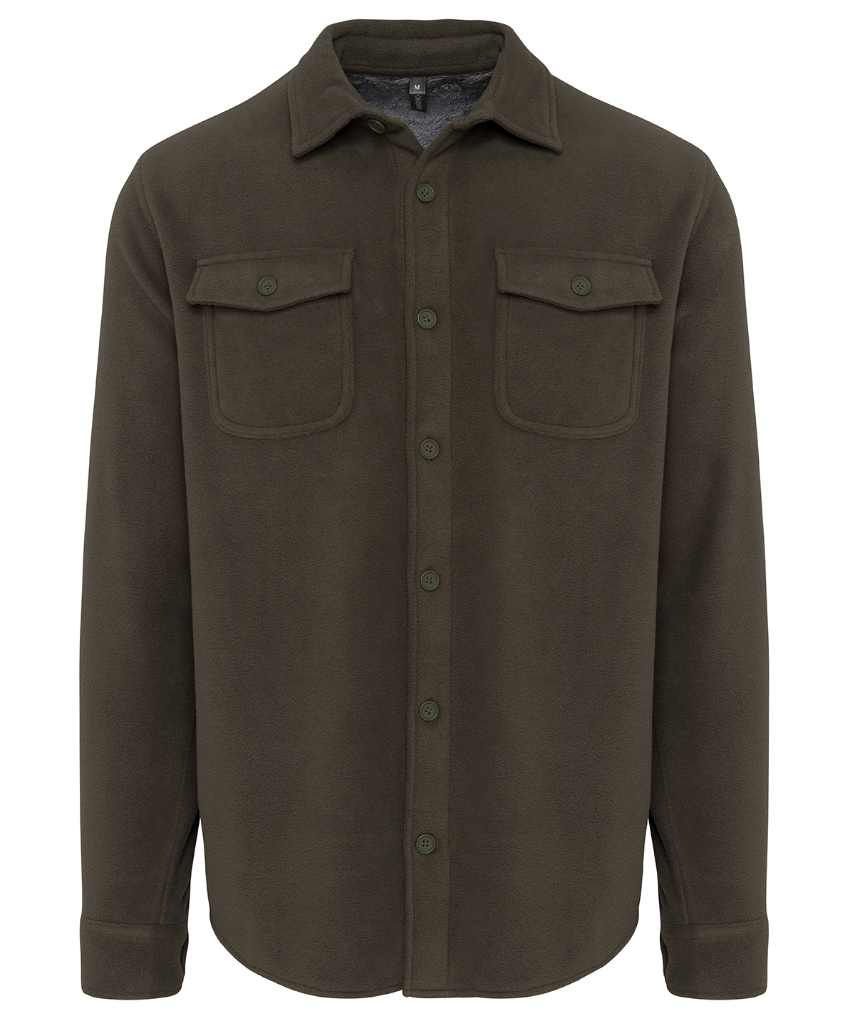 Sherpa-Lined Fleece Overshirt - Image 2