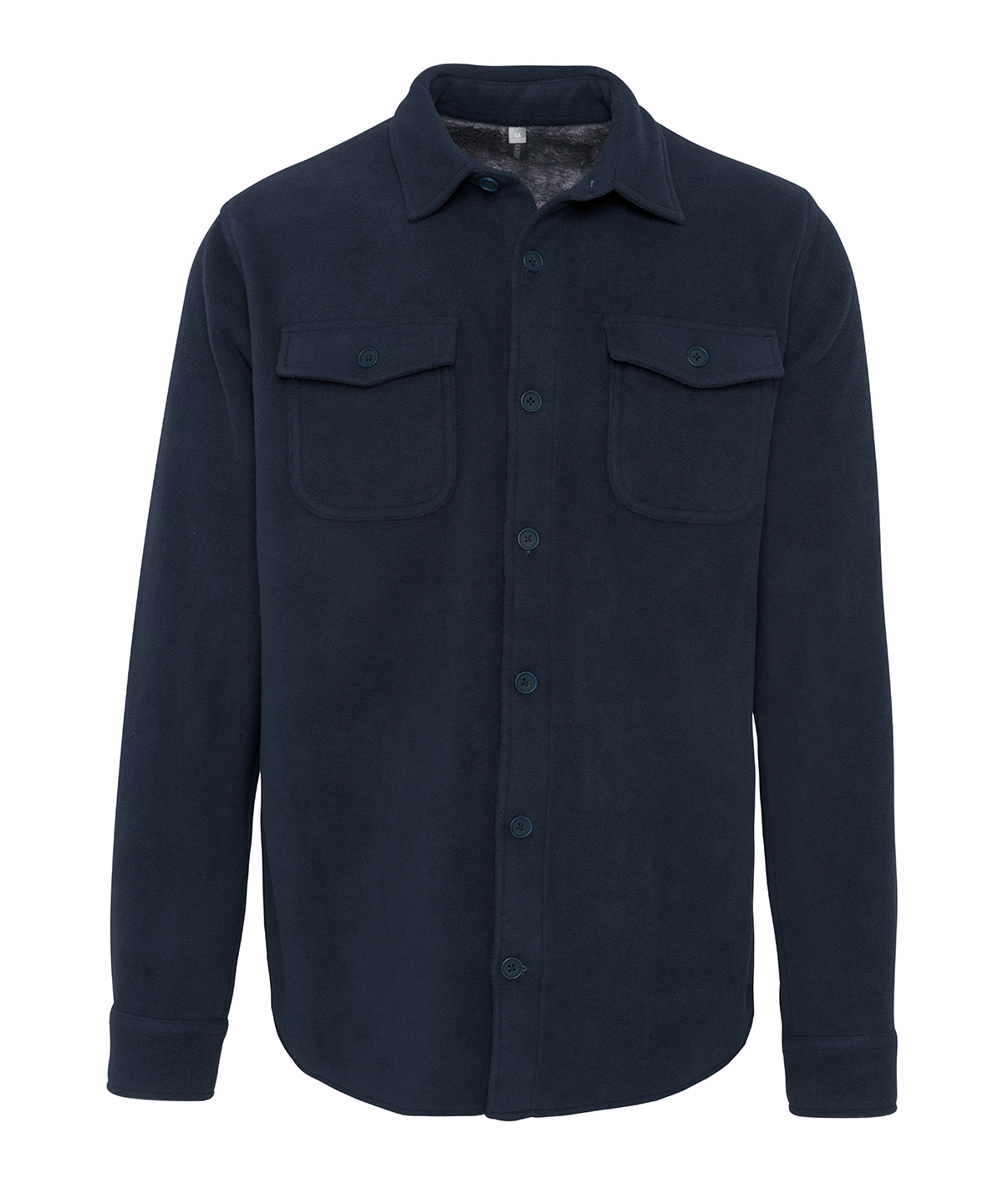 Sherpa-Lined Fleece Overshirt - Image 3