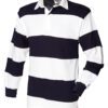 White & Navy White collar