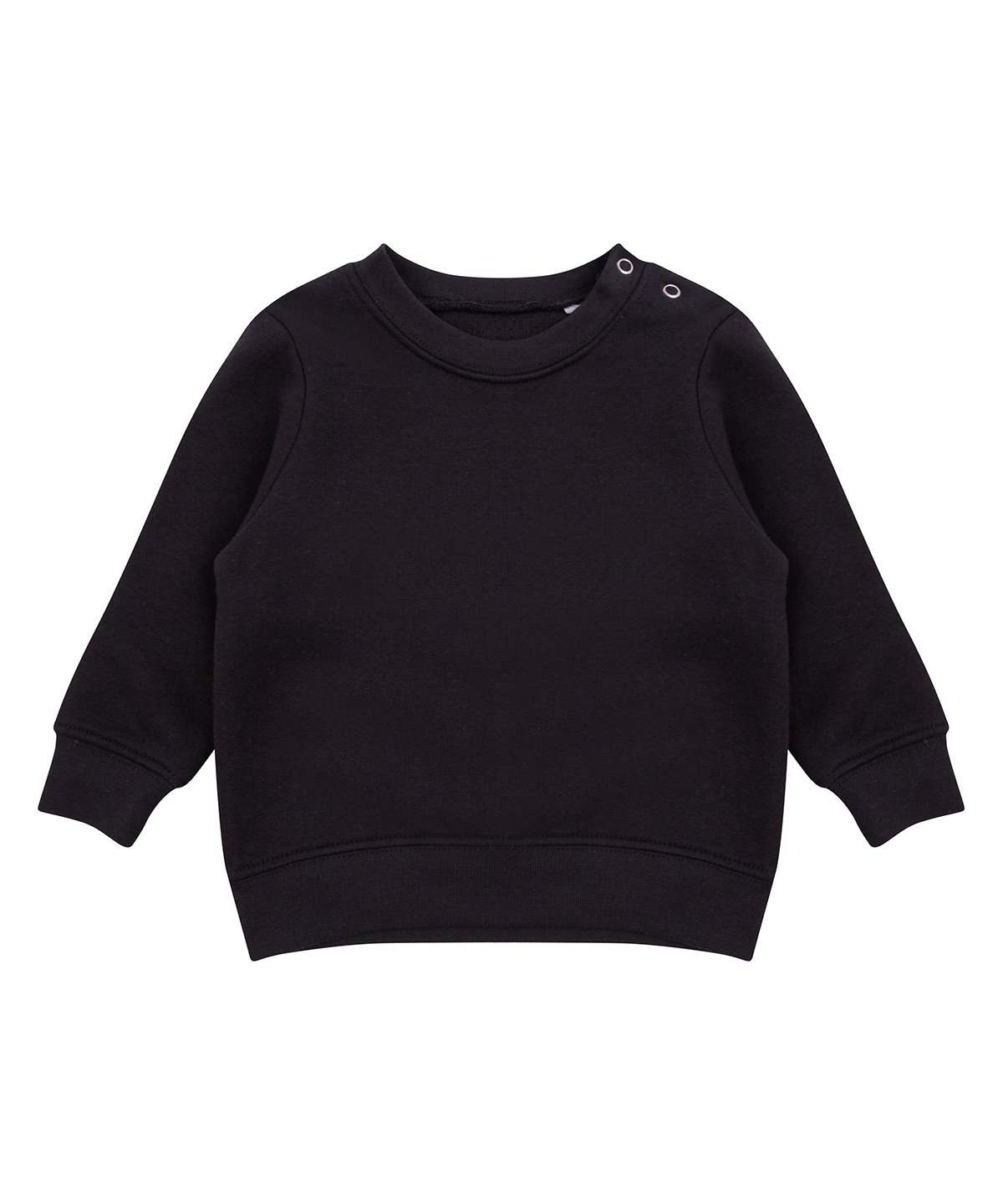 Crew Neck Sweatshirt With Shoulder Poppers - Image 2