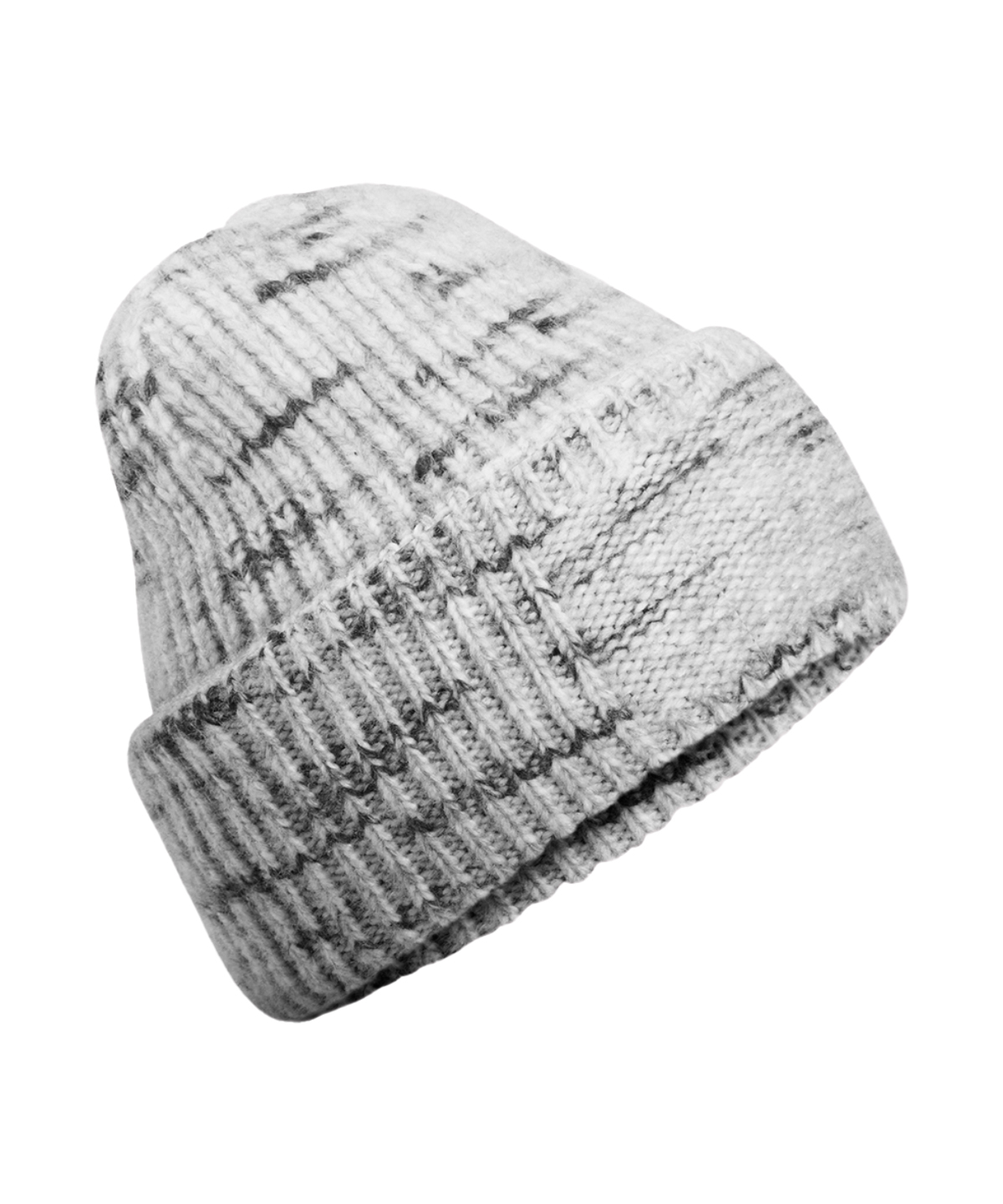 Chunky Knit Reverse Patch Beanie - Image 2