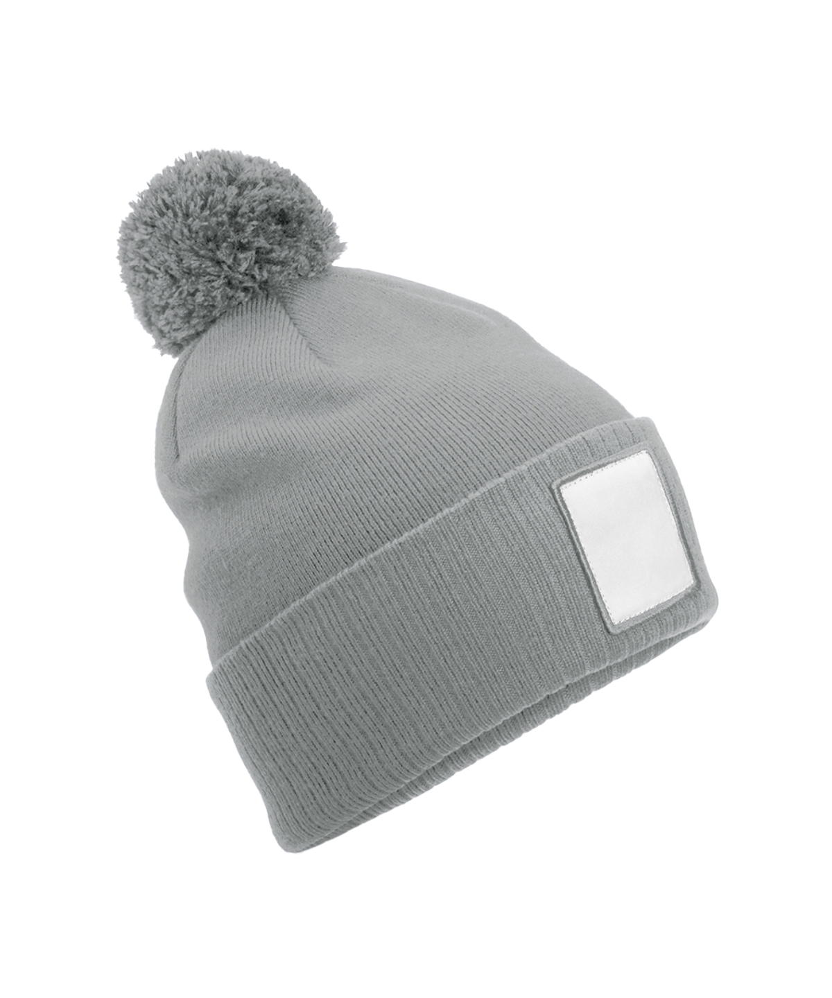 Appliqué Patch Pom Beanie - Image 2