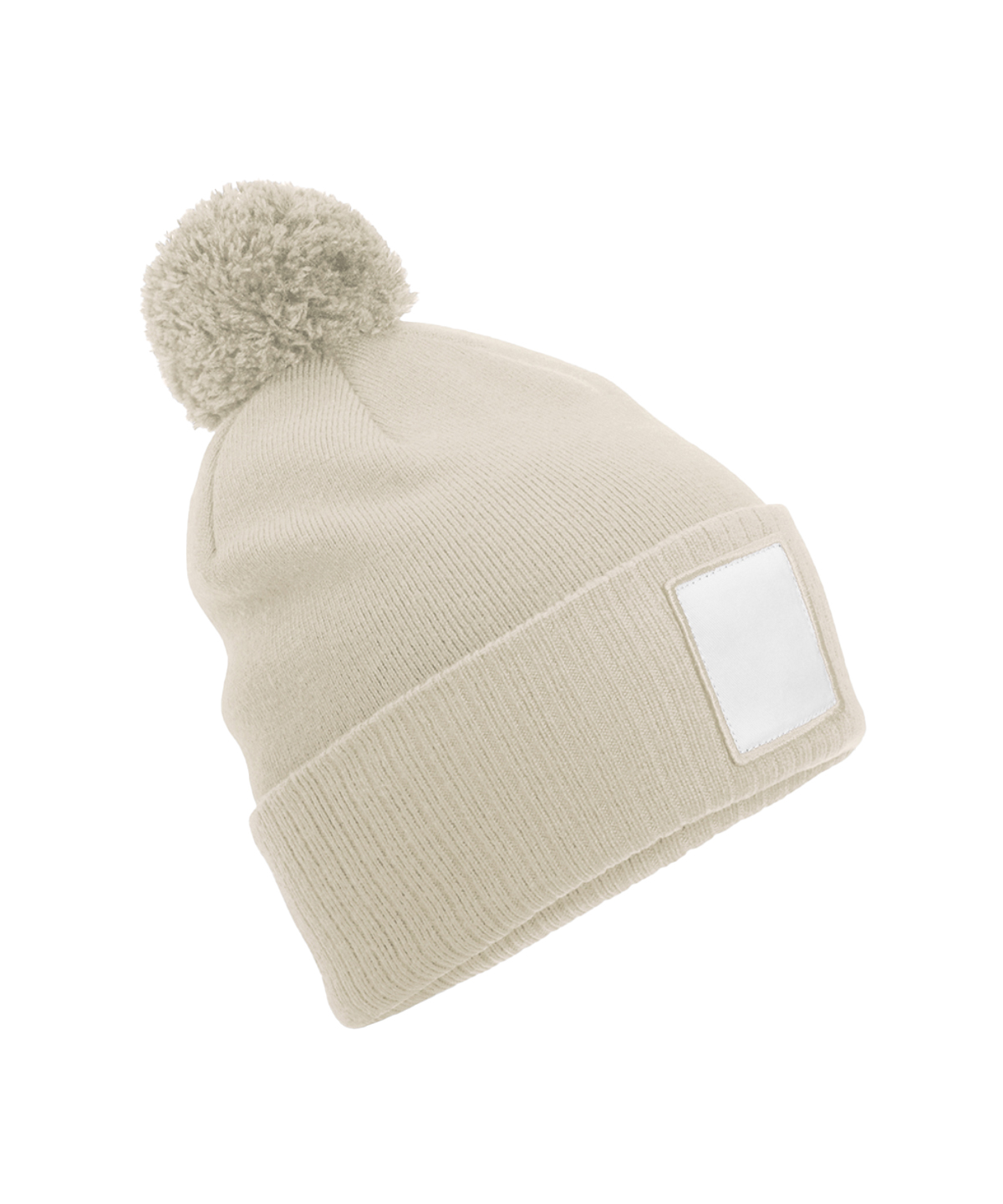 Appliqué Patch Pom Beanie - Image 4