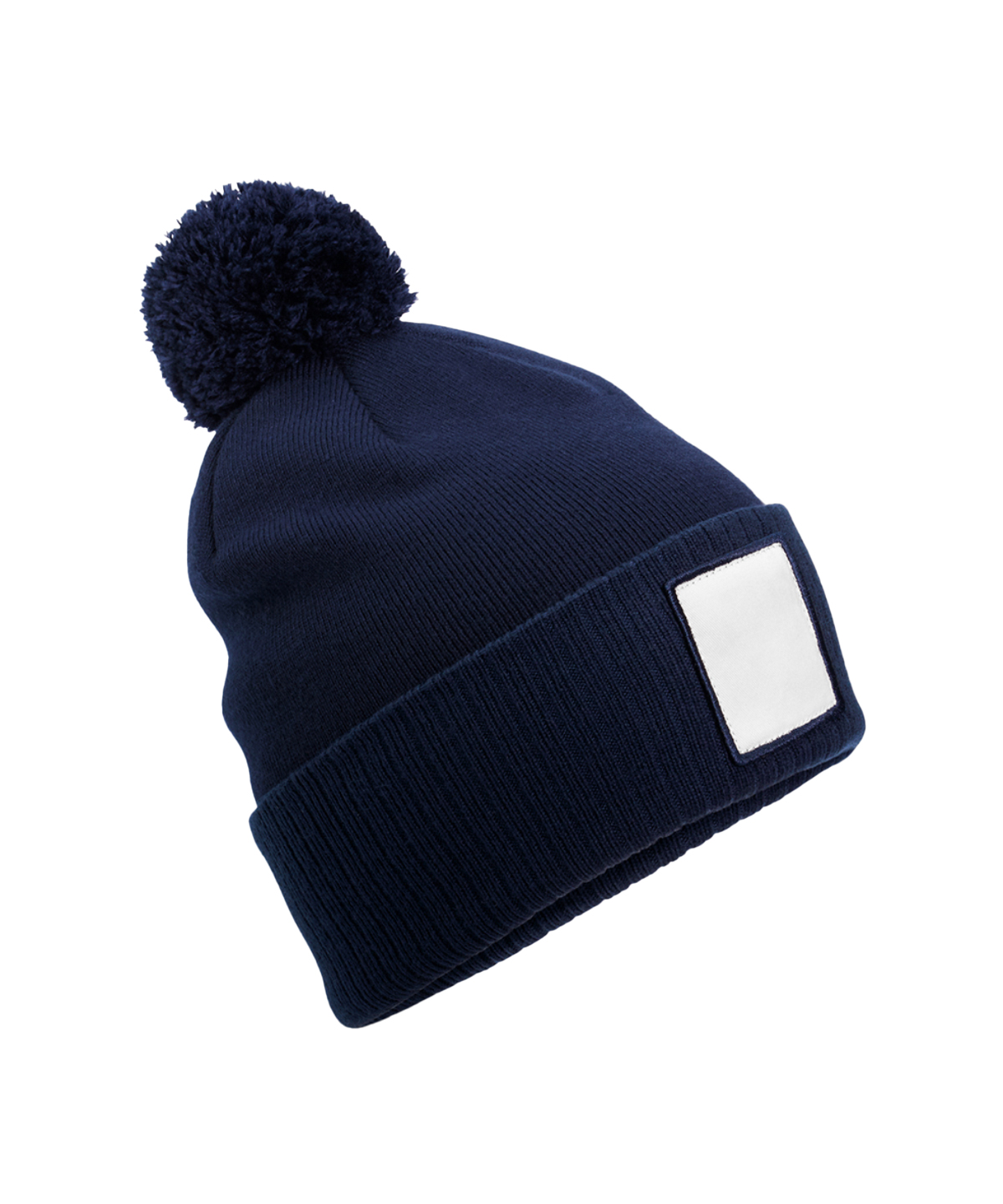 Appliqué Patch Pom Beanie - Image 6