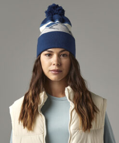 Mountain Peaks Pom Pom Beanie