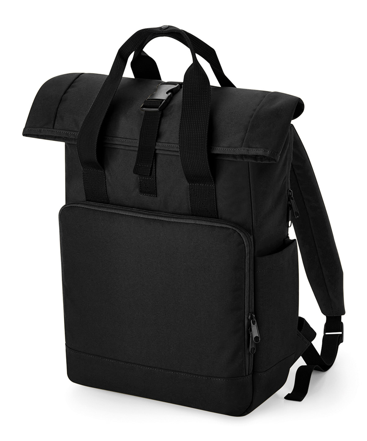 Recycled Twin Handle Roll-Top Laptop Backpack - Image 2