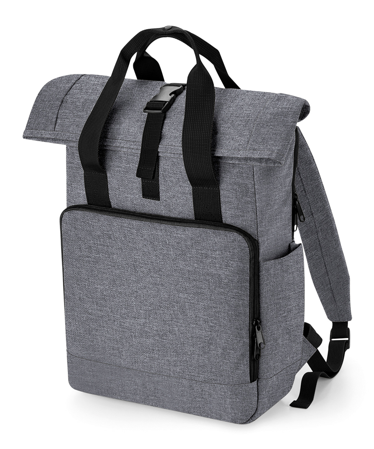Recycled Twin Handle Roll-Top Laptop Backpack - Image 3