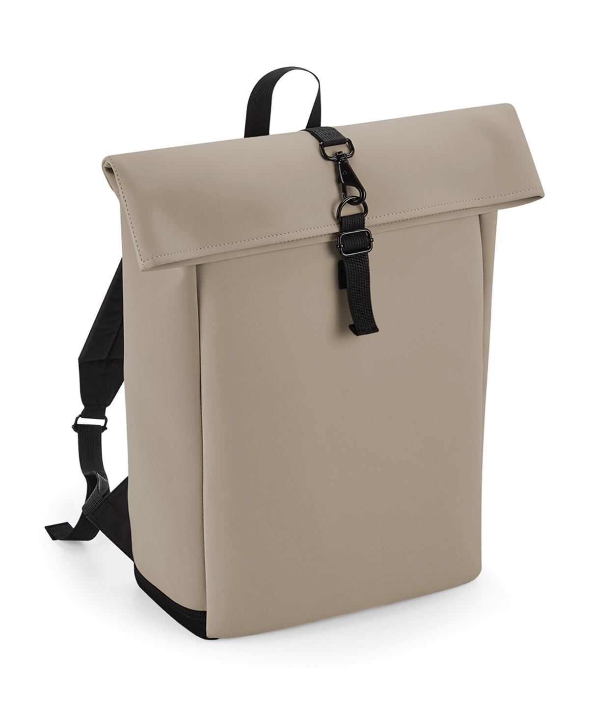 Matte Pu Rolltop Backpack - Image 3