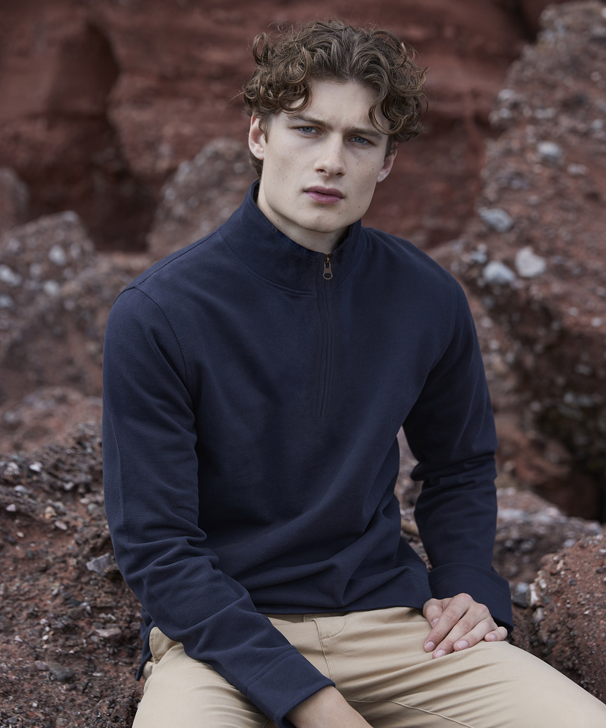 Premium Piqué 1/4-Zip Top