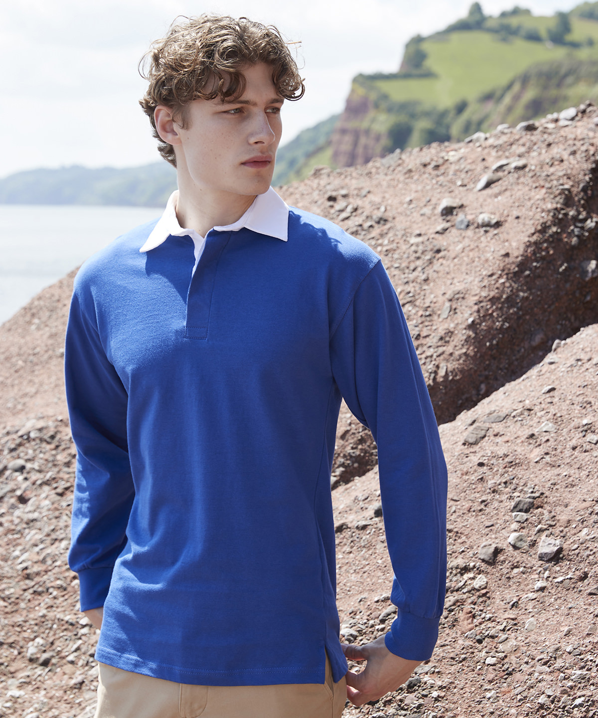 Long Sleeve Plain Rugby Shirt