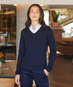 Women's 12 Gauge V-Neck Jumper