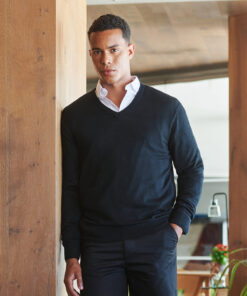 Cashmere Touch Acrylic V-Neck Jumper