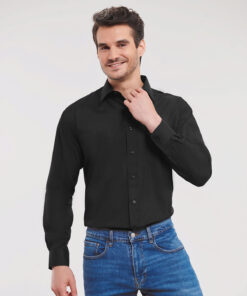 Long Sleeve Polycotton Easycare Poplin Shirt