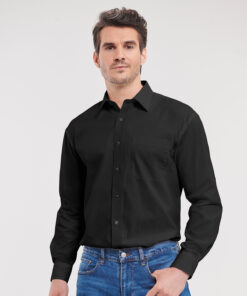 Long Sleeve Pure Cotton Easycare Poplin Shirt