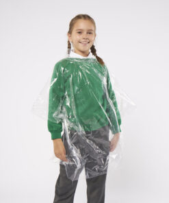 Kids Emergency Hooded Plastic Poncho