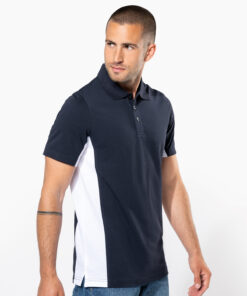 Flags Short Sleeve Bi-Colour Polo Shirt