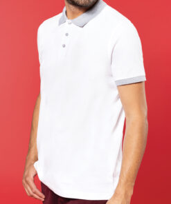 Two-Tone Piqué Polo Shirt