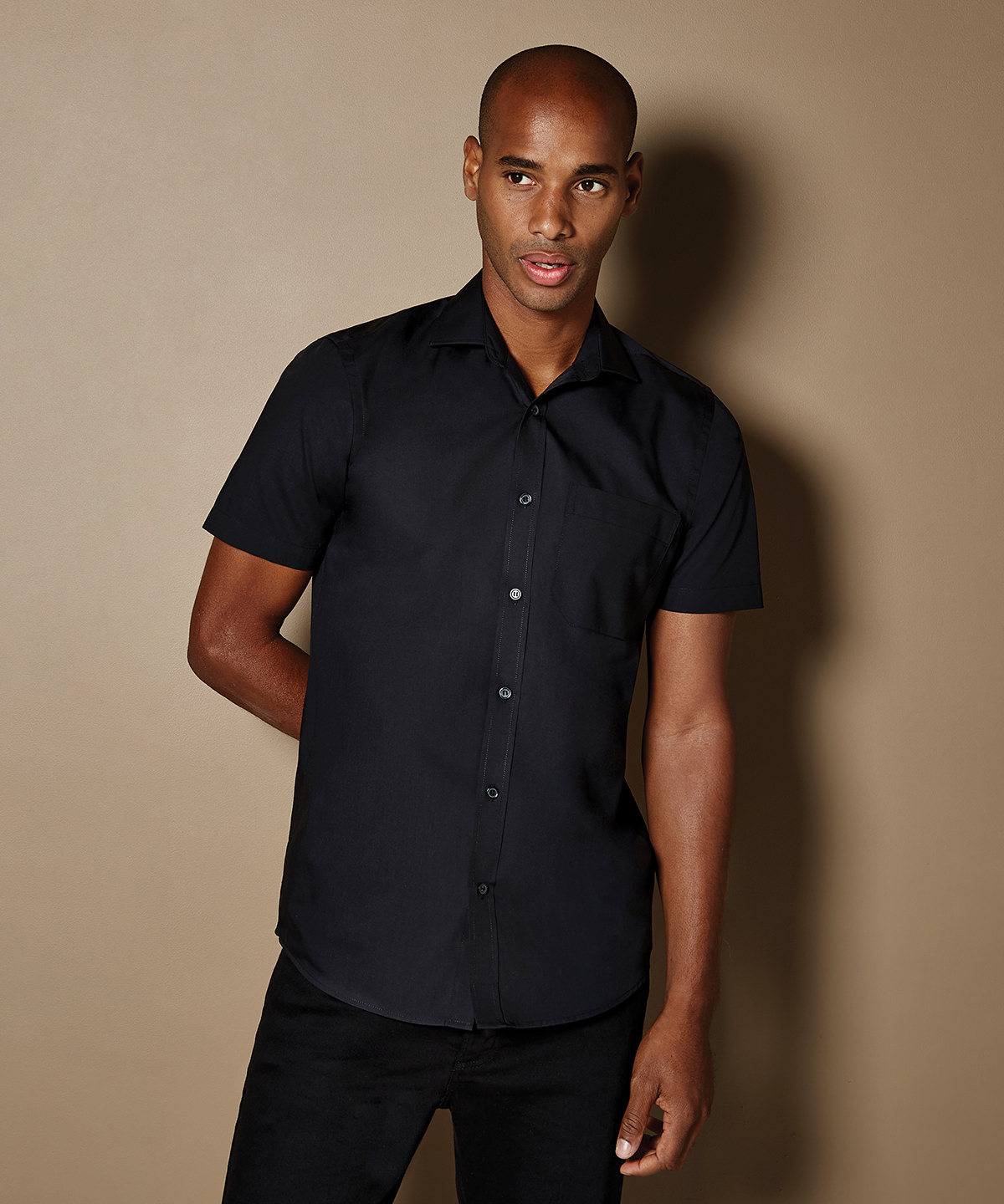Poplin Shirt Short-Sleeved (Tailored Fit)