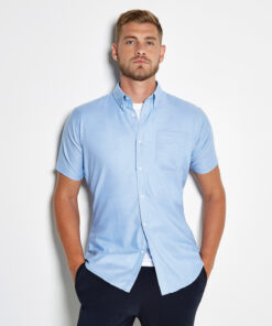 Slim Fit Workwear Oxford Shirt Short Sleeve
