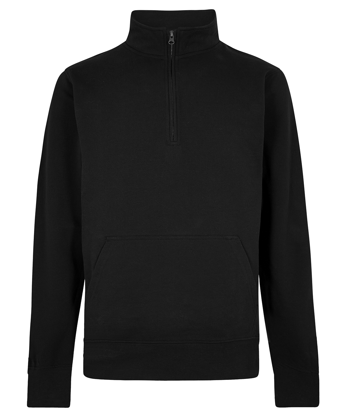 Regular Fit 1/4-Zip Piqué Sweatshirt - Image 2