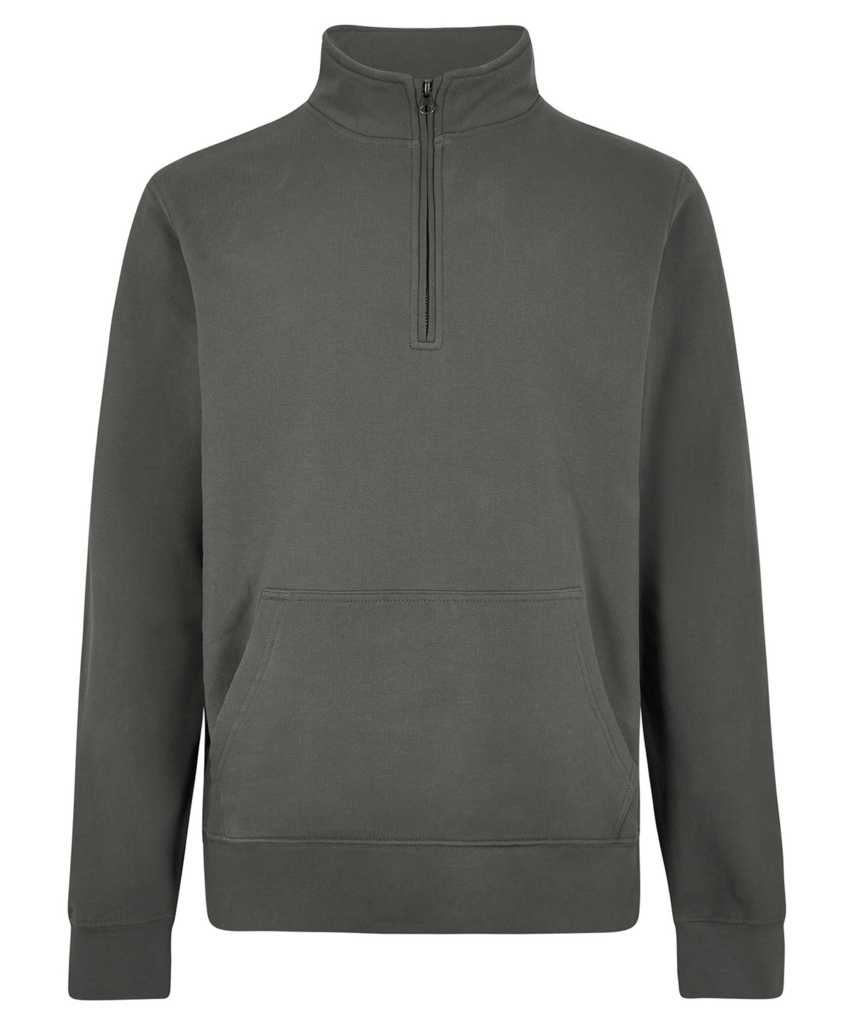 Regular Fit 1/4-Zip Piqué Sweatshirt - Image 3