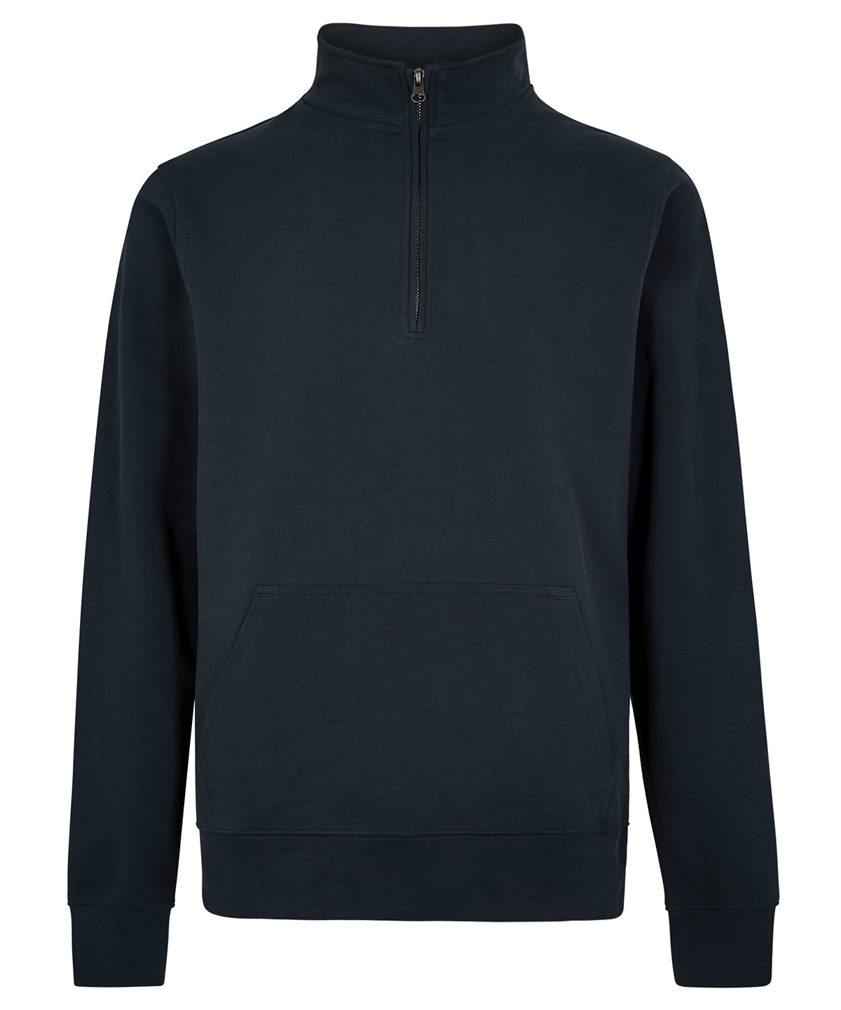 Regular Fit 1/4-Zip Piqué Sweatshirt - Image 4