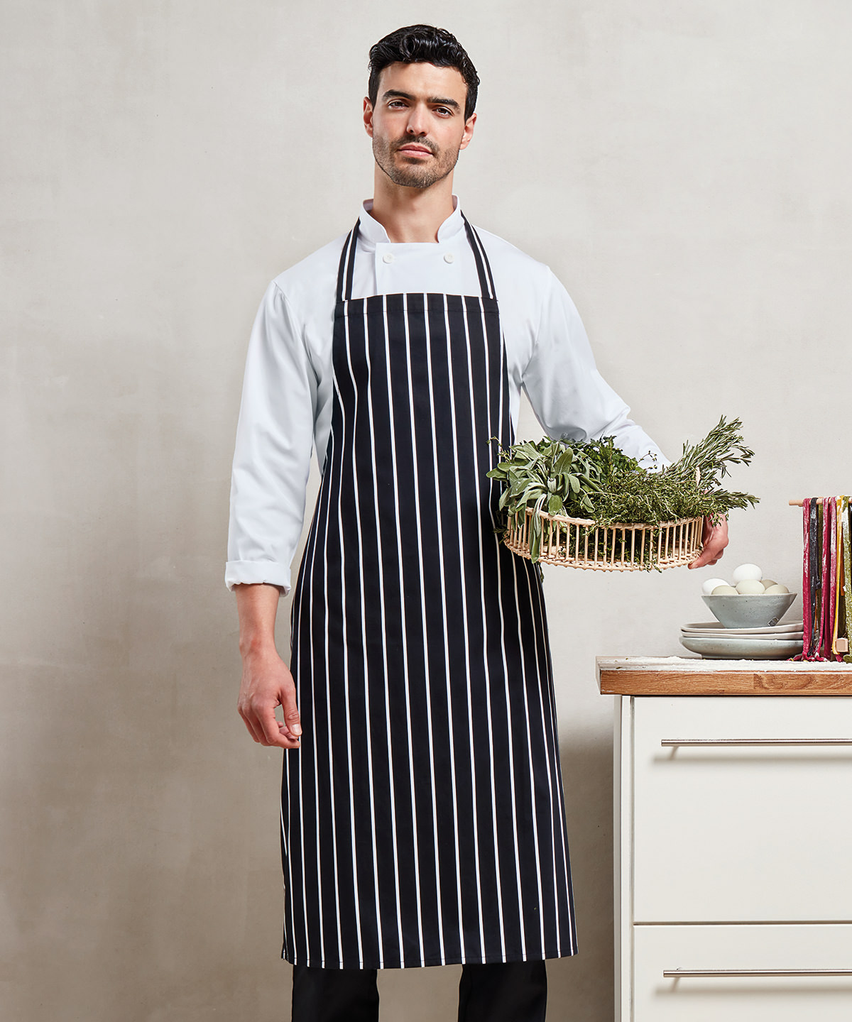 Premier Striped Bib Apron