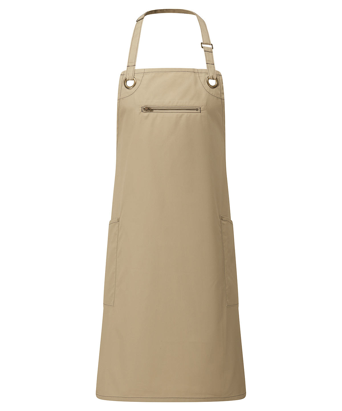 Premier ‘Barley’ Contrast Stitch Bib Apron - Image 3