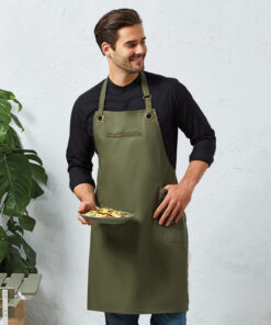 Premier ‘Barley’ Contrast Stitch Bib Apron
