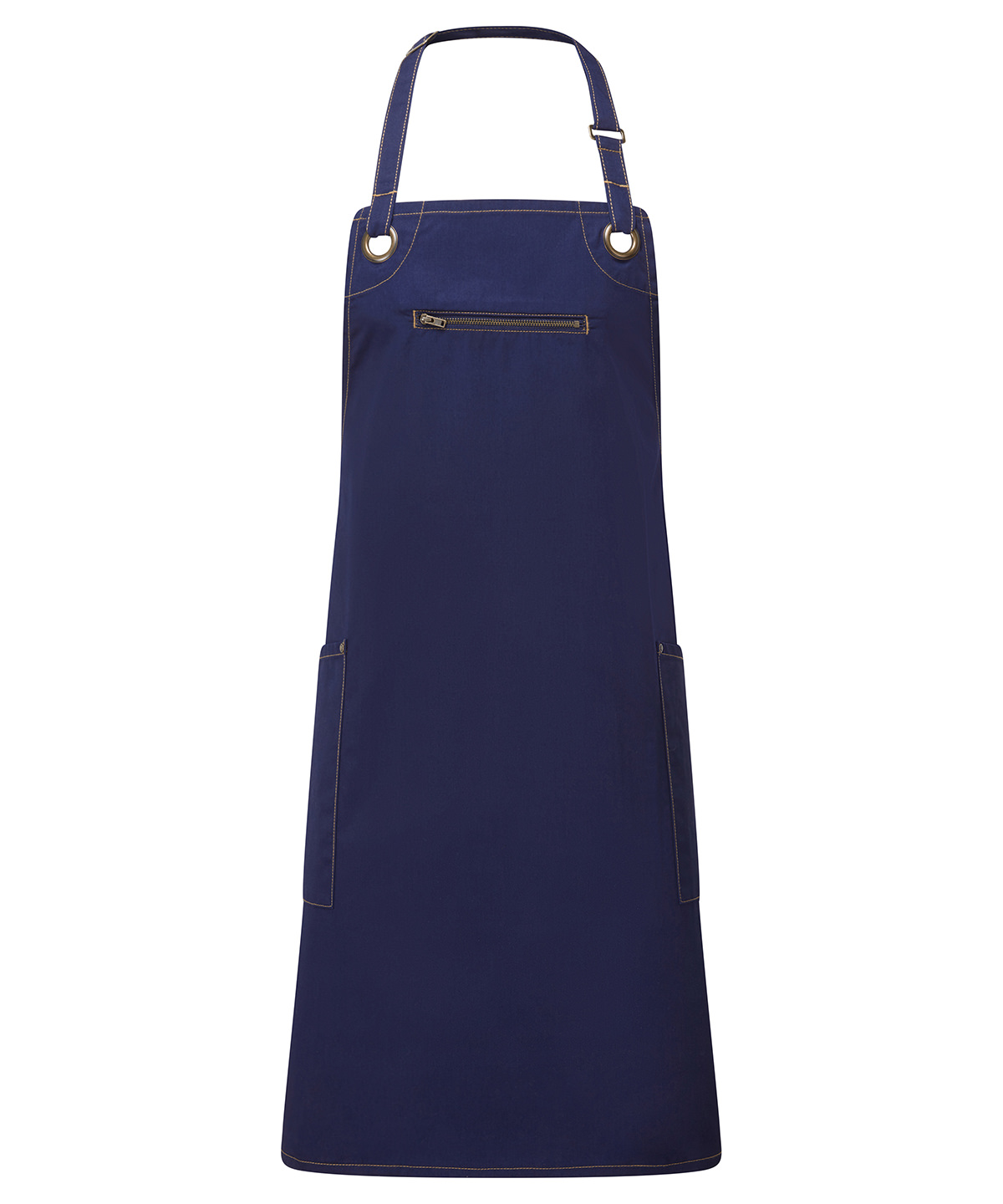 Premier ‘Barley’ Contrast Stitch Bib Apron - Image 4