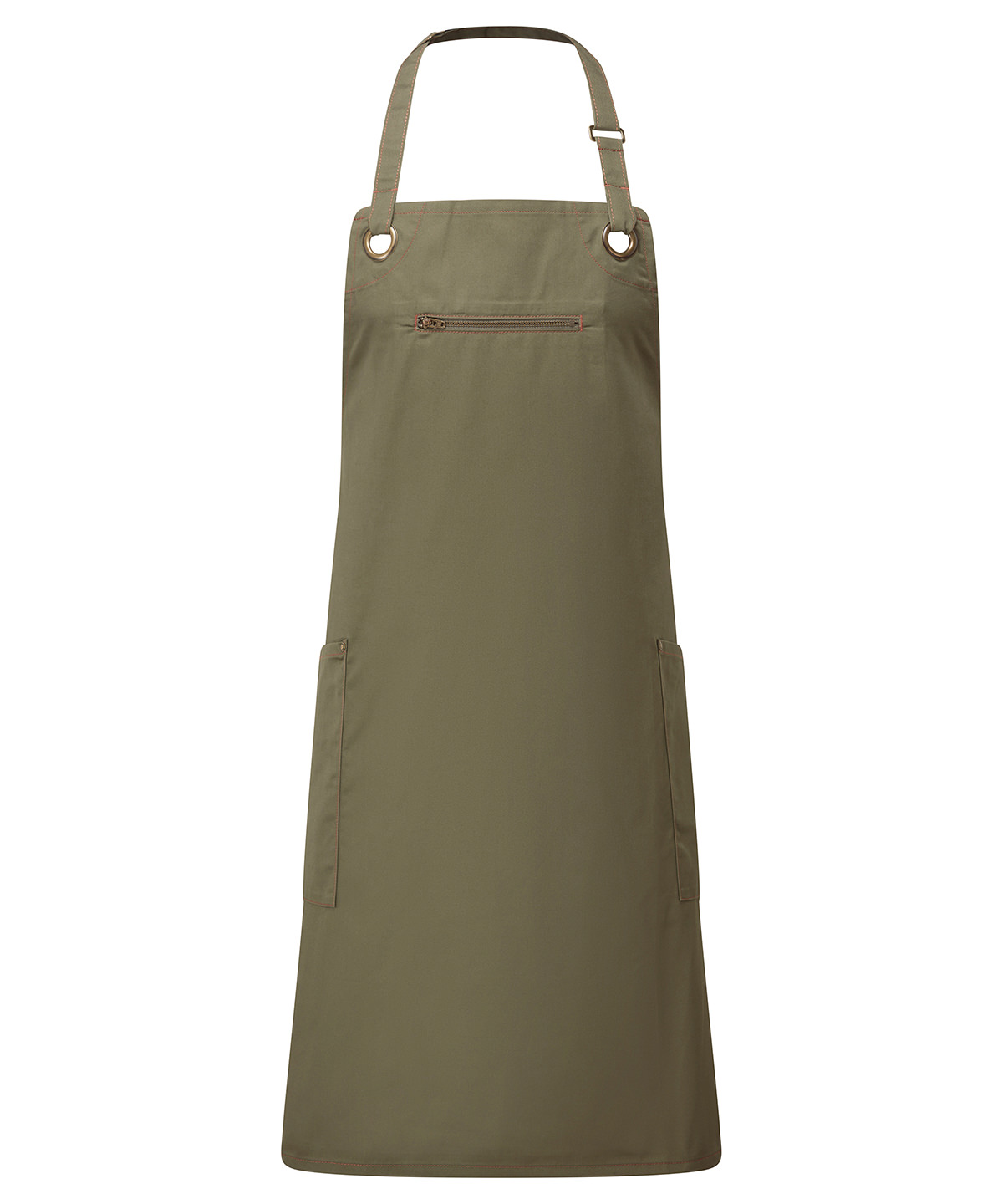 Premier ‘Barley’ Contrast Stitch Bib Apron - Image 5