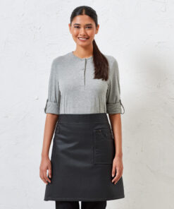 Premier Division Waxed-Look Denim Waist Apron