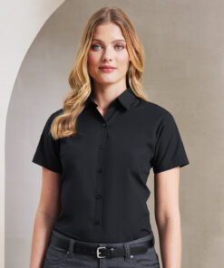 Premier Women's Supreme Poplin Short Sleeve Shirt