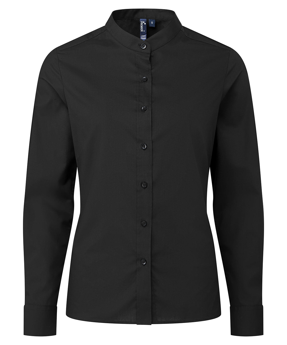Premier Women's Banded Collar 'Grandad' Shirt - Image 2