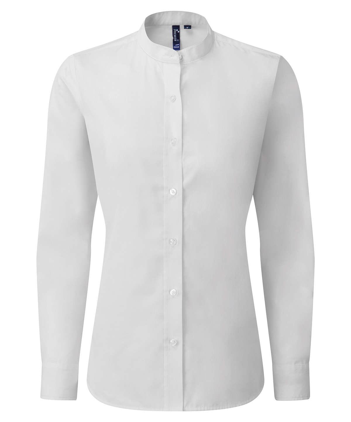 Premier Women's Banded Collar 'Grandad' Shirt - Image 3