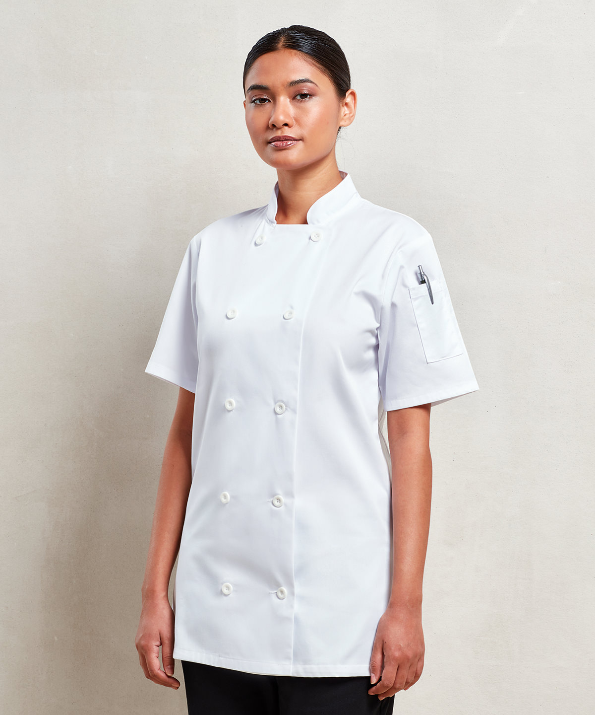 Premier Women's Short Sleeve Chef's Jacket
