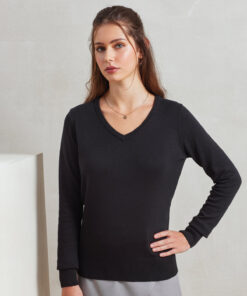 Premier Women's V-Neck Knitted Sweater