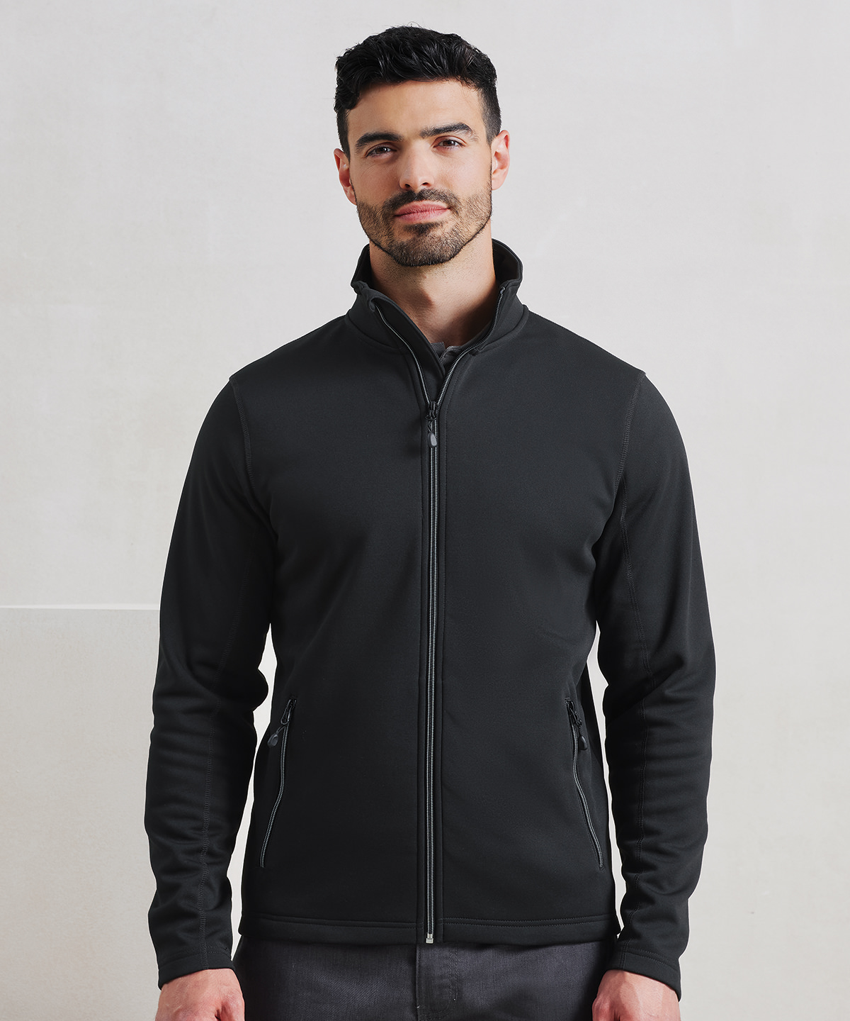 Premier Men's Spun Dyed Sustainable Zip-Through Sweatshirt