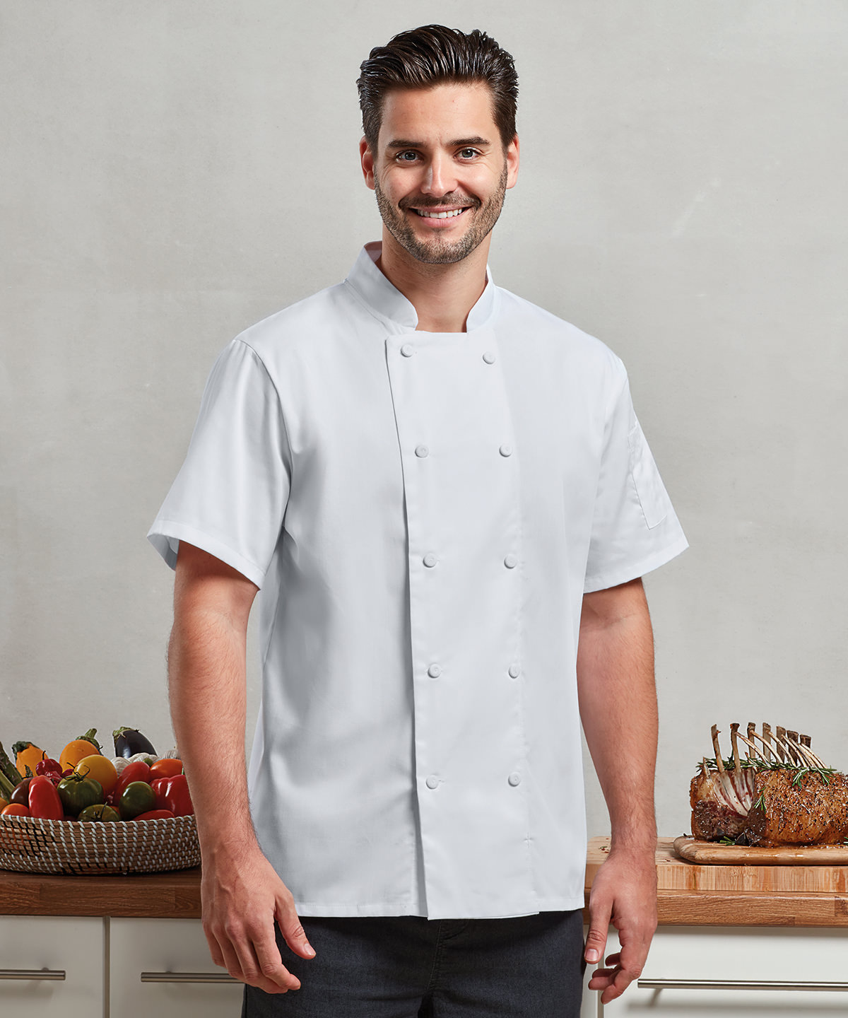 Premier Chefs Coolchecker® Short Sleeve Jacket