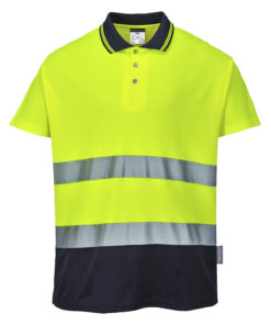 Two-Tone Cotton Comfort Polo (S174)