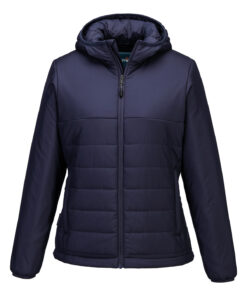 Women's Professional Hooded Insulated Baffle Jacket (S613)