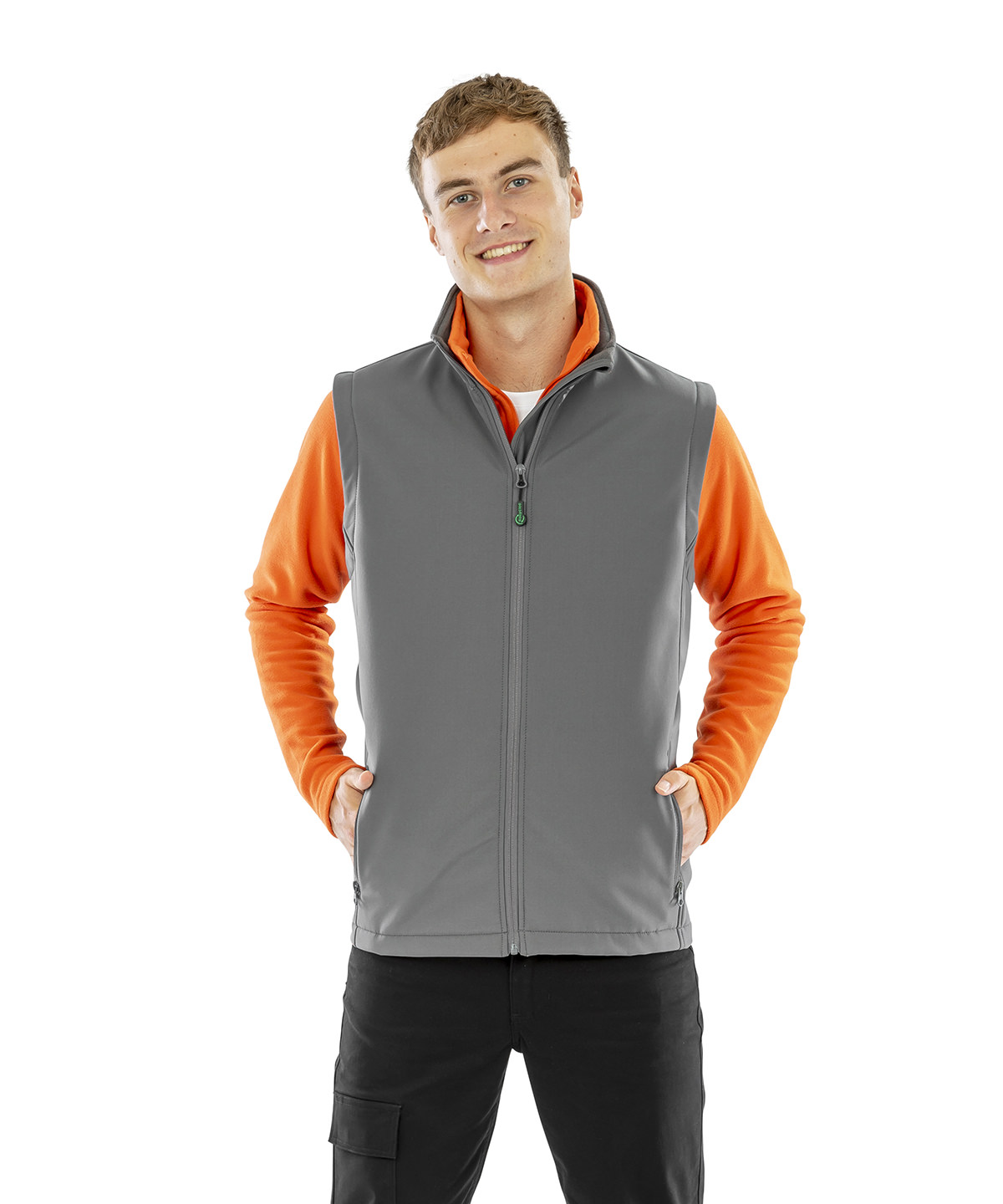 Men's Recycled 2-Layer Printable Softshell Bodywarmer