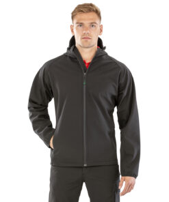 Recycled 3-Layer Printable Hooded Softshell