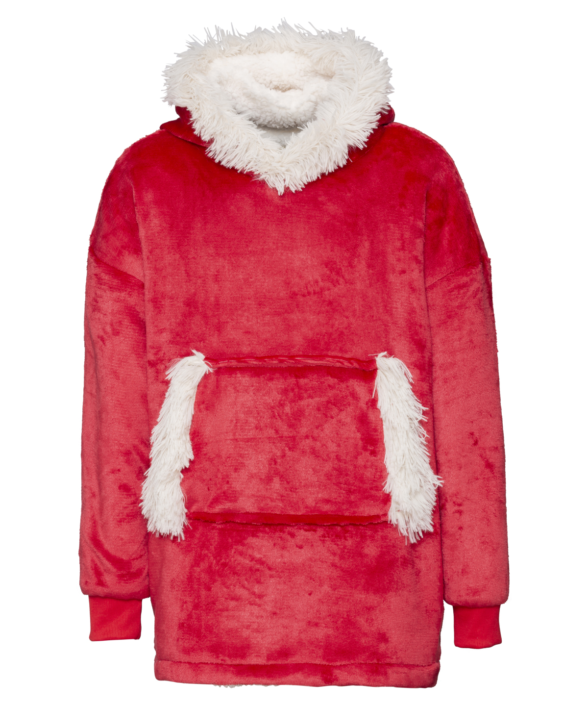 The Kids Ribbon Oversized Cosy Reversible Sherpa Hoodie - Image 2