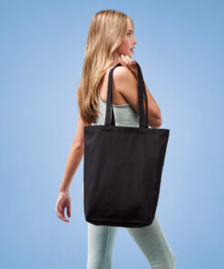 Recycled Premium Canvas ‘Flat Base’ Shopper