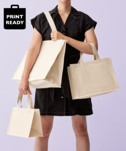 Recycled Premium Canvas Stand-Up Shopper