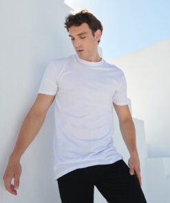 Longline T-Shirt With Dipped Hem
