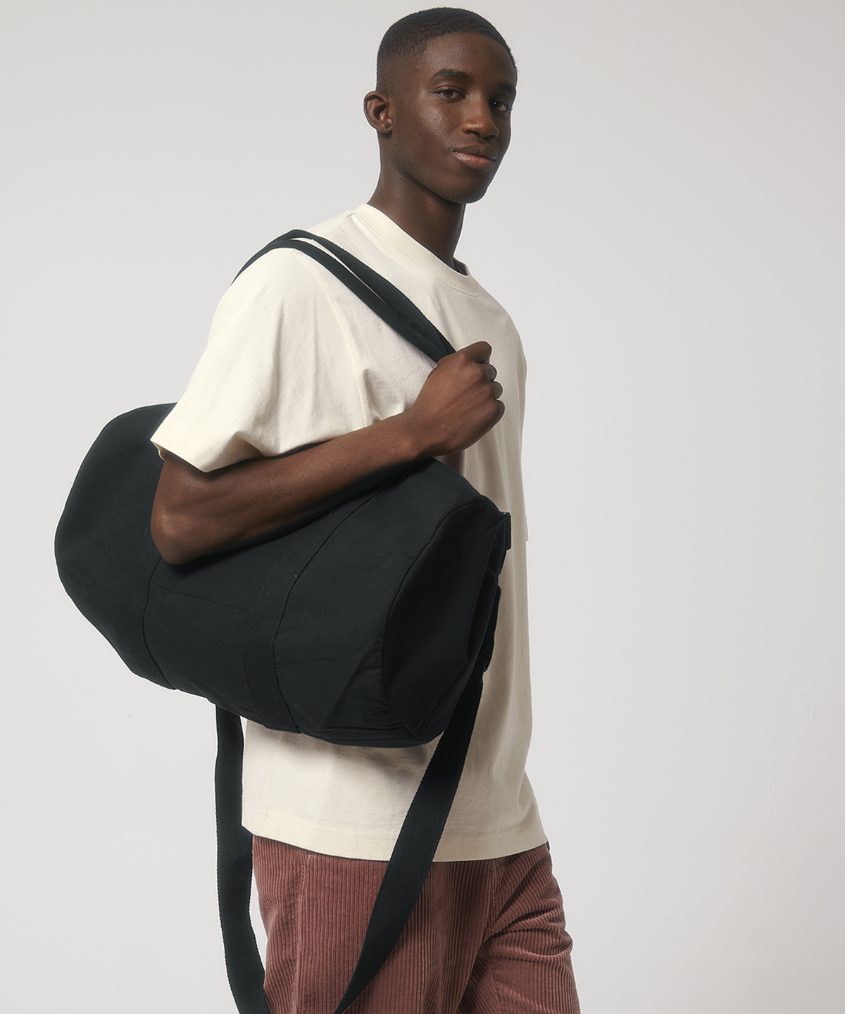Duffle Bag With Canvas Fabric (Stau892)