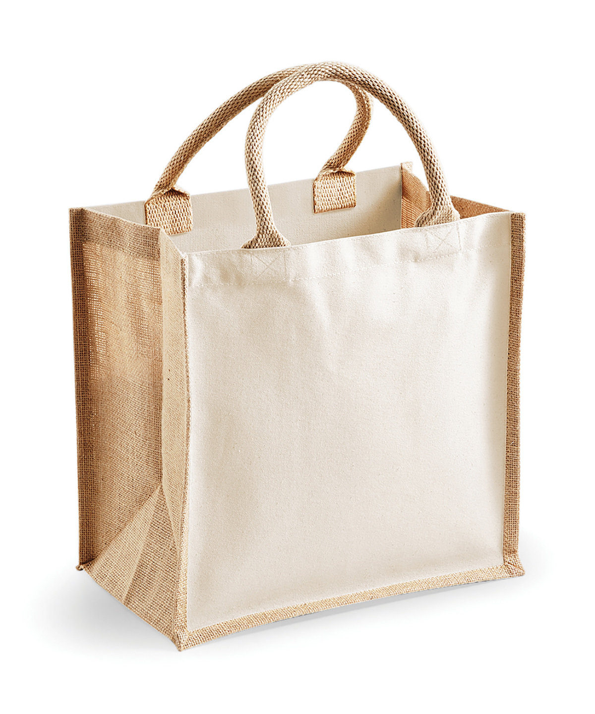 Printers Midi Jute Tote - Image 4